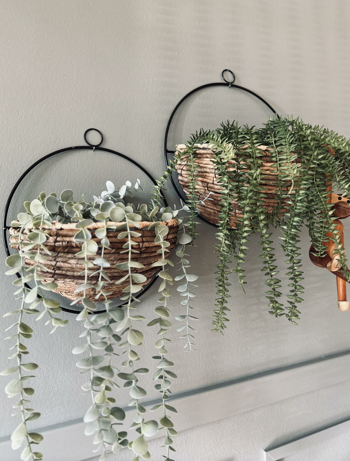 Corbeille à plantes en feuilles de bananier - Grande