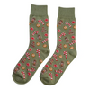 Chaussettes motif de Noël vertes - 37-41