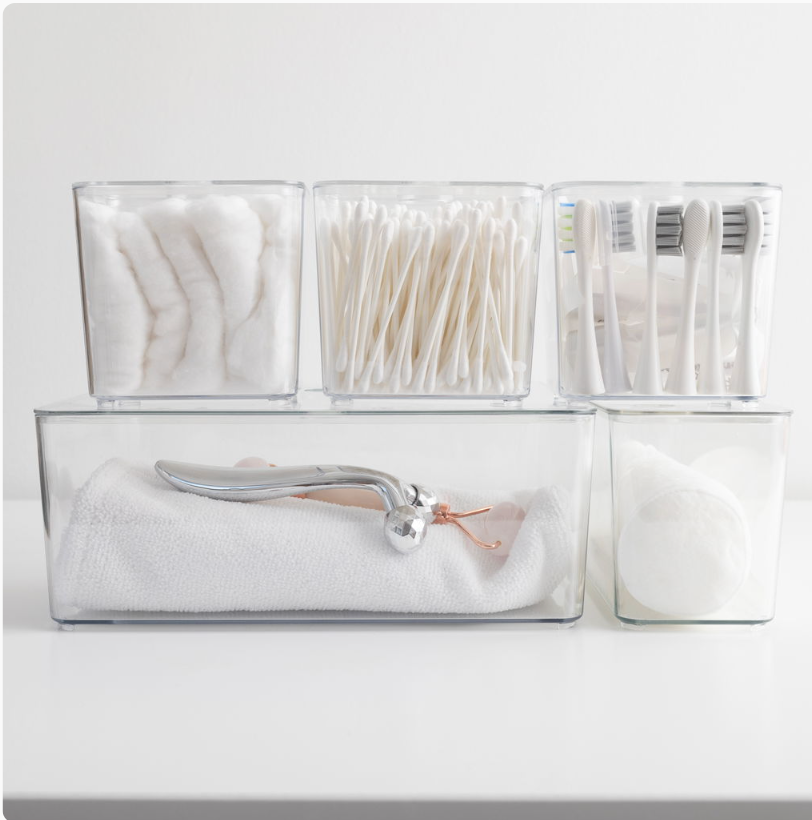 Boîtes de rangement avec couvercle