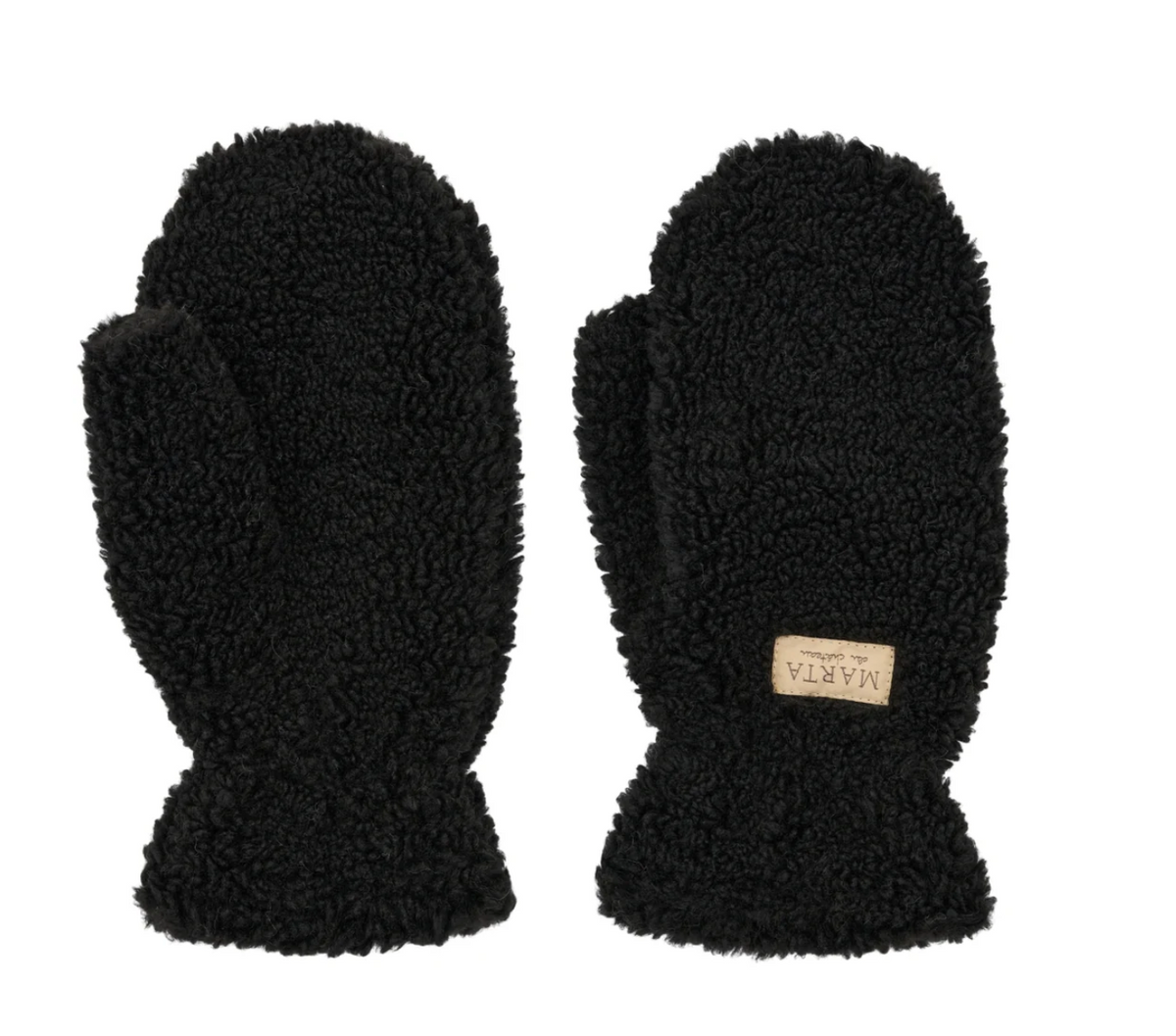 Moufles Marta - Black teddy