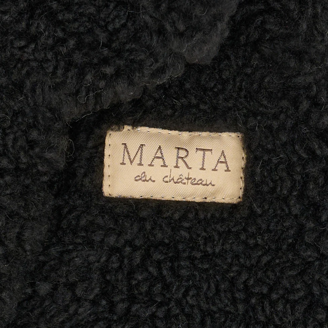 Moufles Marta - Black teddy