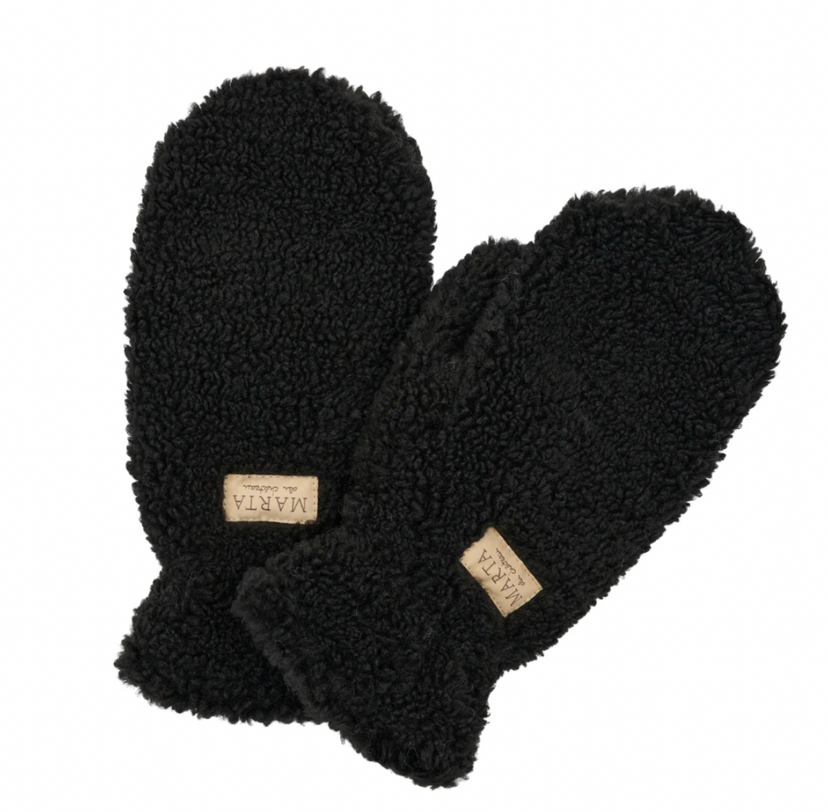 Moufles Marta - Black teddy