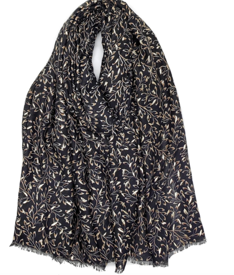 Foulard Black / gold