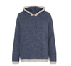 Hoodie en maille - Bleu jean
