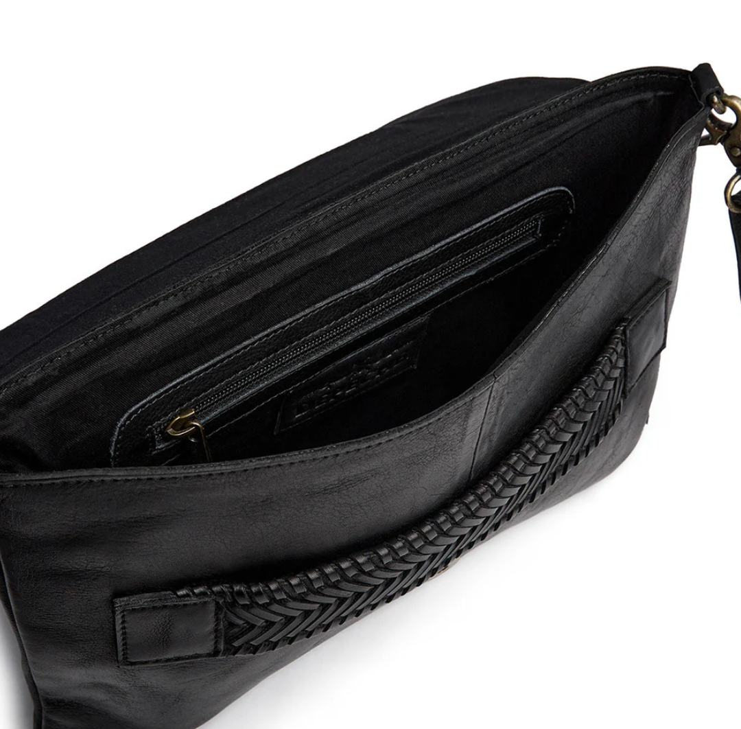 Clutch oversize Luminino black