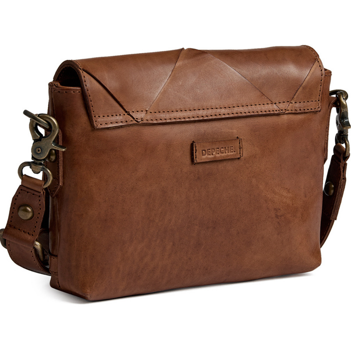Sac crossover exclusif tressé à la main - Cognac
