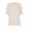 Blouse chemise Vera en mélange de lin - Nature