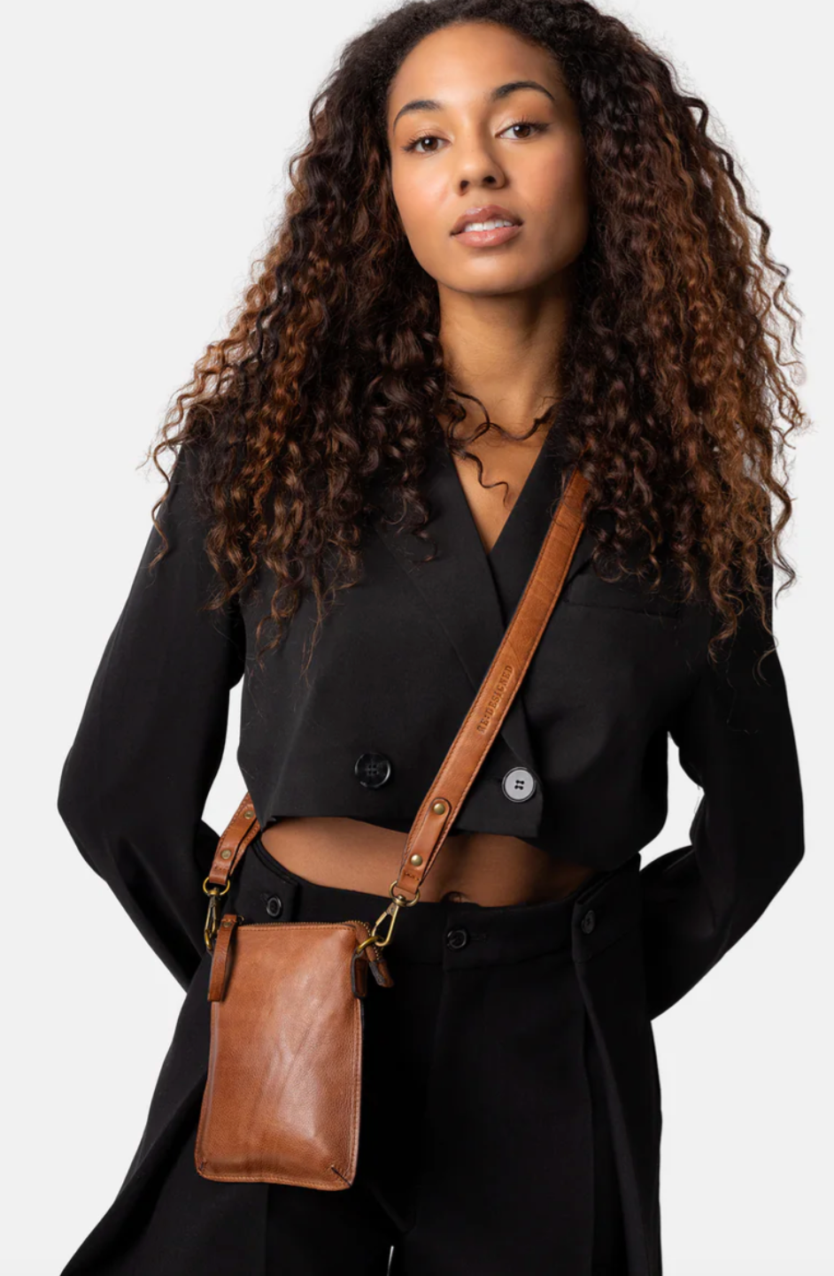 Sac bandoulière crossover - Nava Walnut