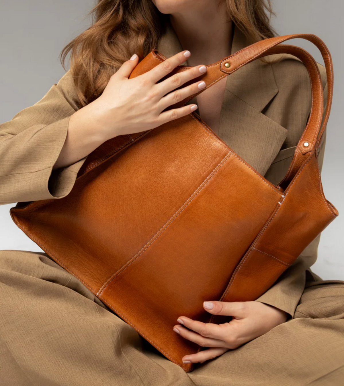 Sac de travail Jona -  Cognac