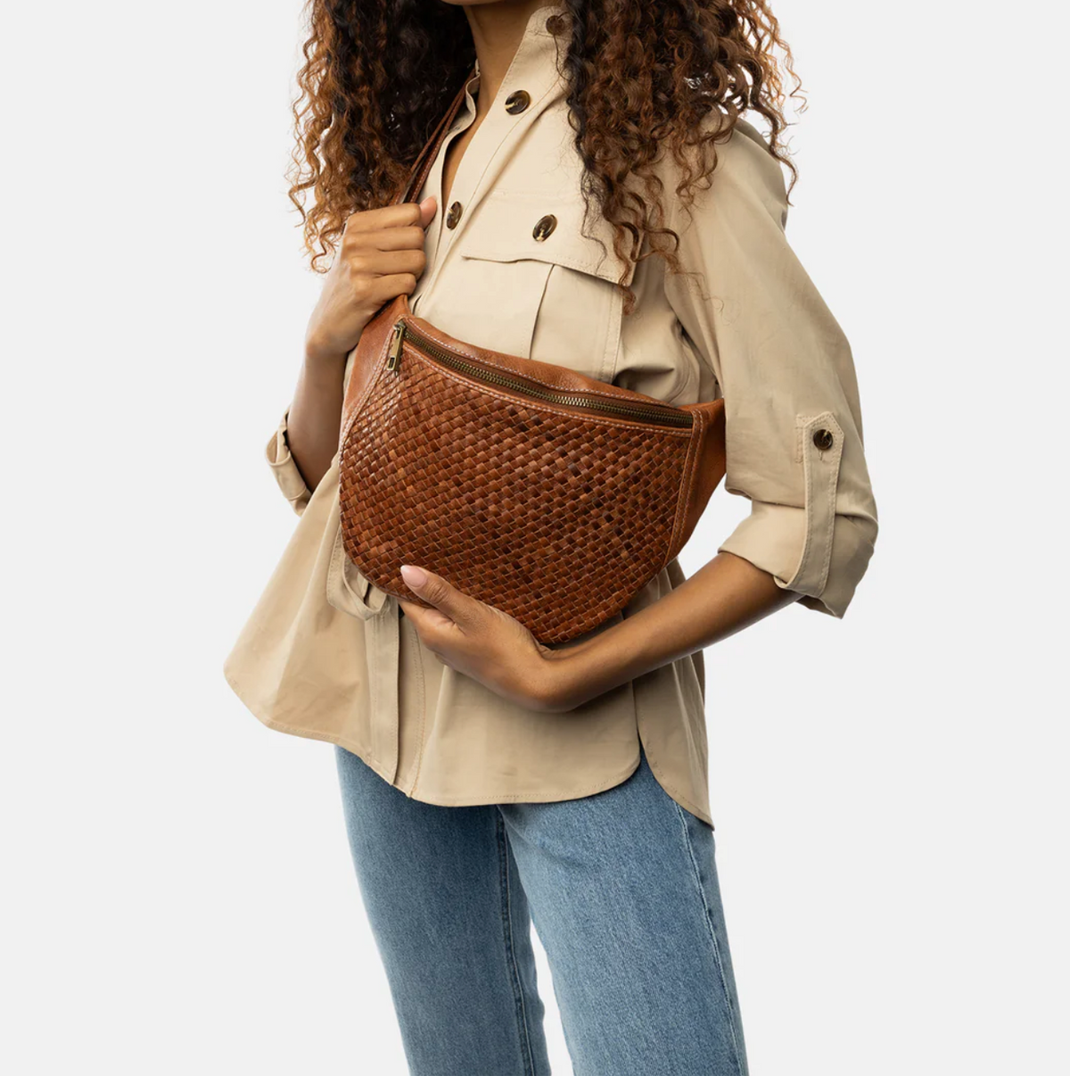 Banane DARIA Leather  - Walnut