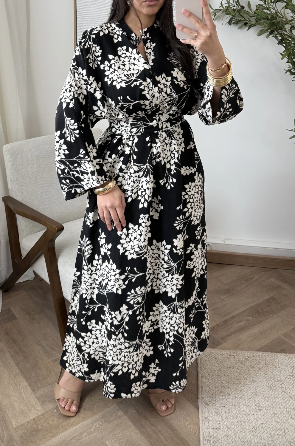 Robe flower Boheme - Black