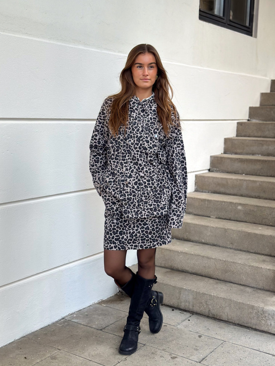 Veste Leopard Grey