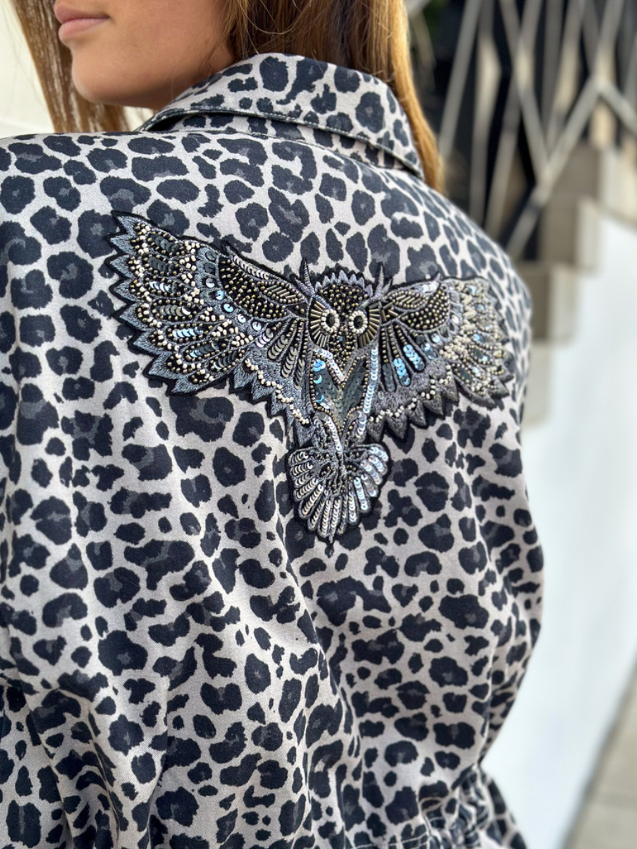 Veste Leopard Grey