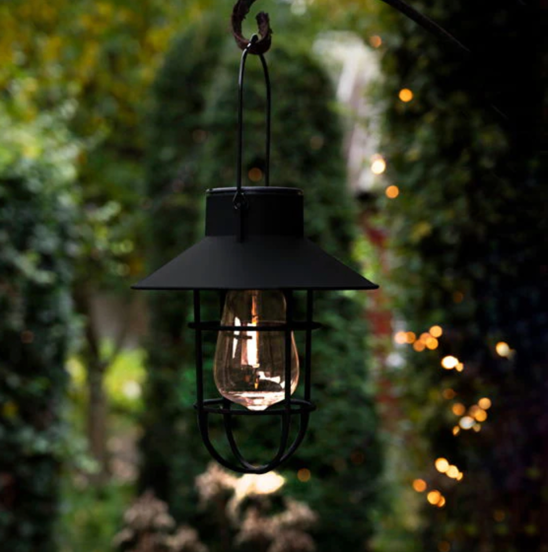 Lampe solaire à suspendre - Noir