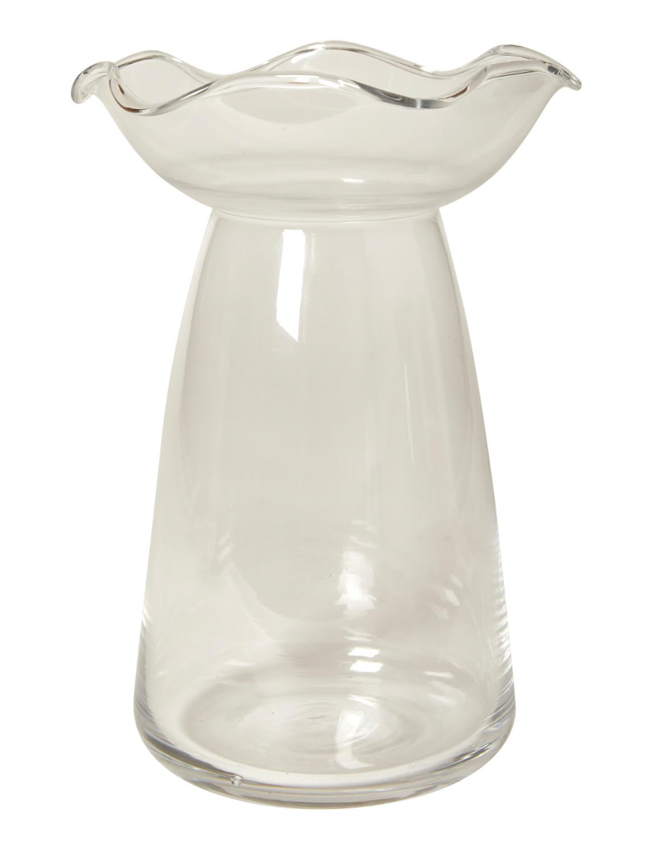 Vase à jacinthe avec bord fleuri - Transparent