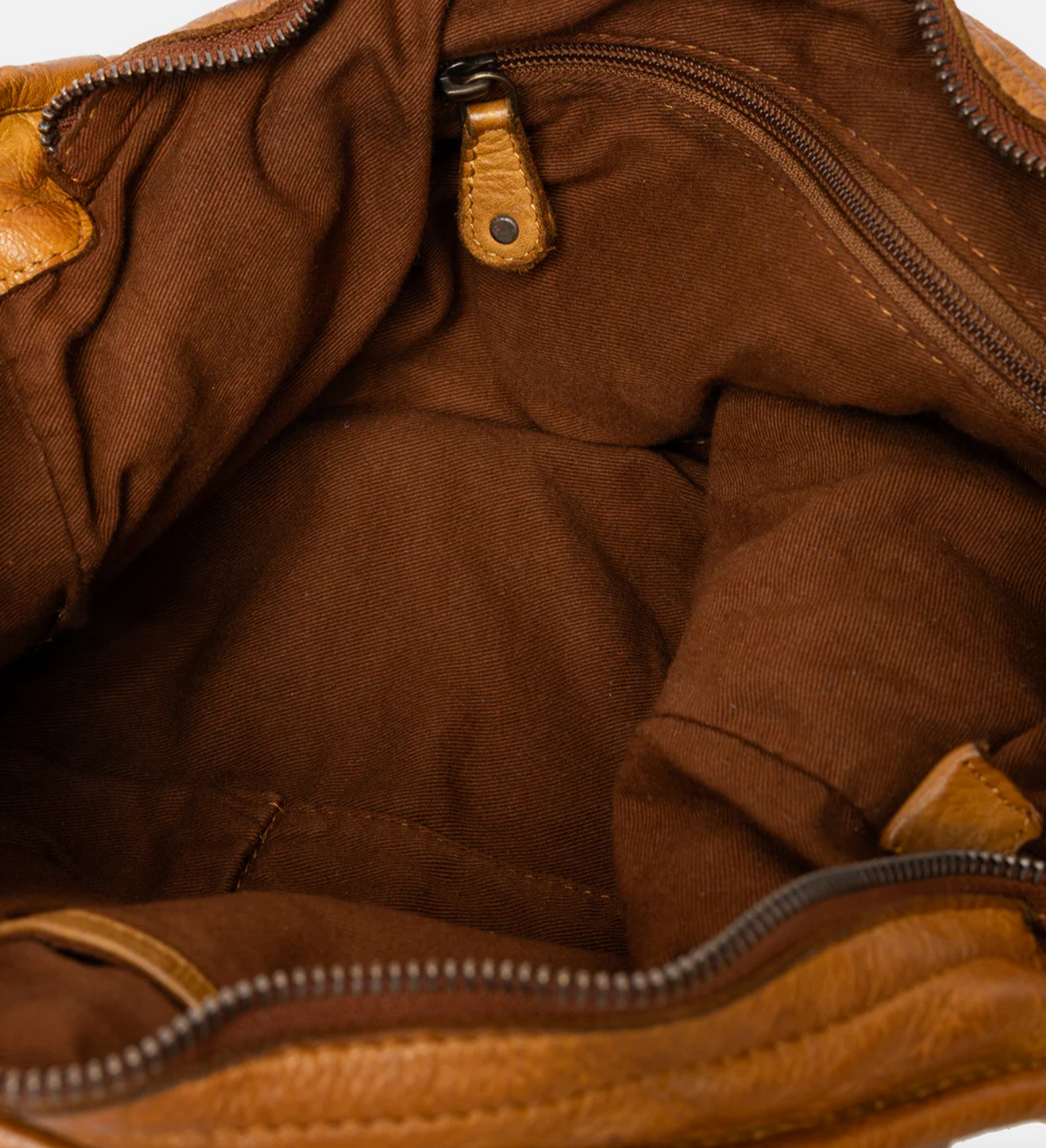 Crossover JOMA tressé et rivets - Cognac
