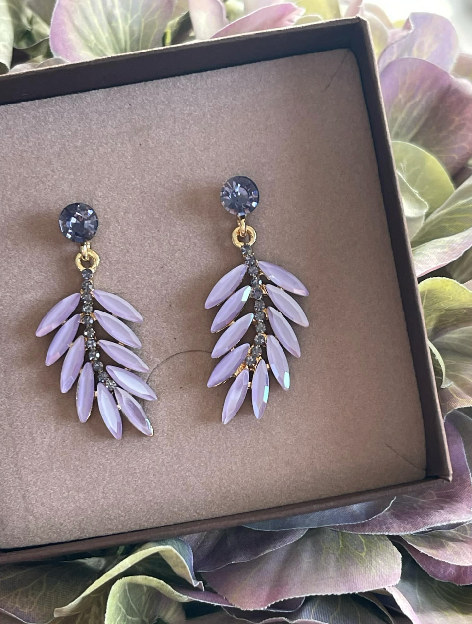 Boucles d’oreilles Feather - Lavande