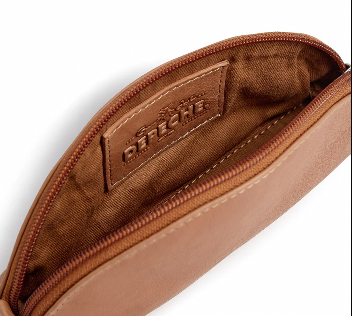 Pochette de maquillage - Cognac