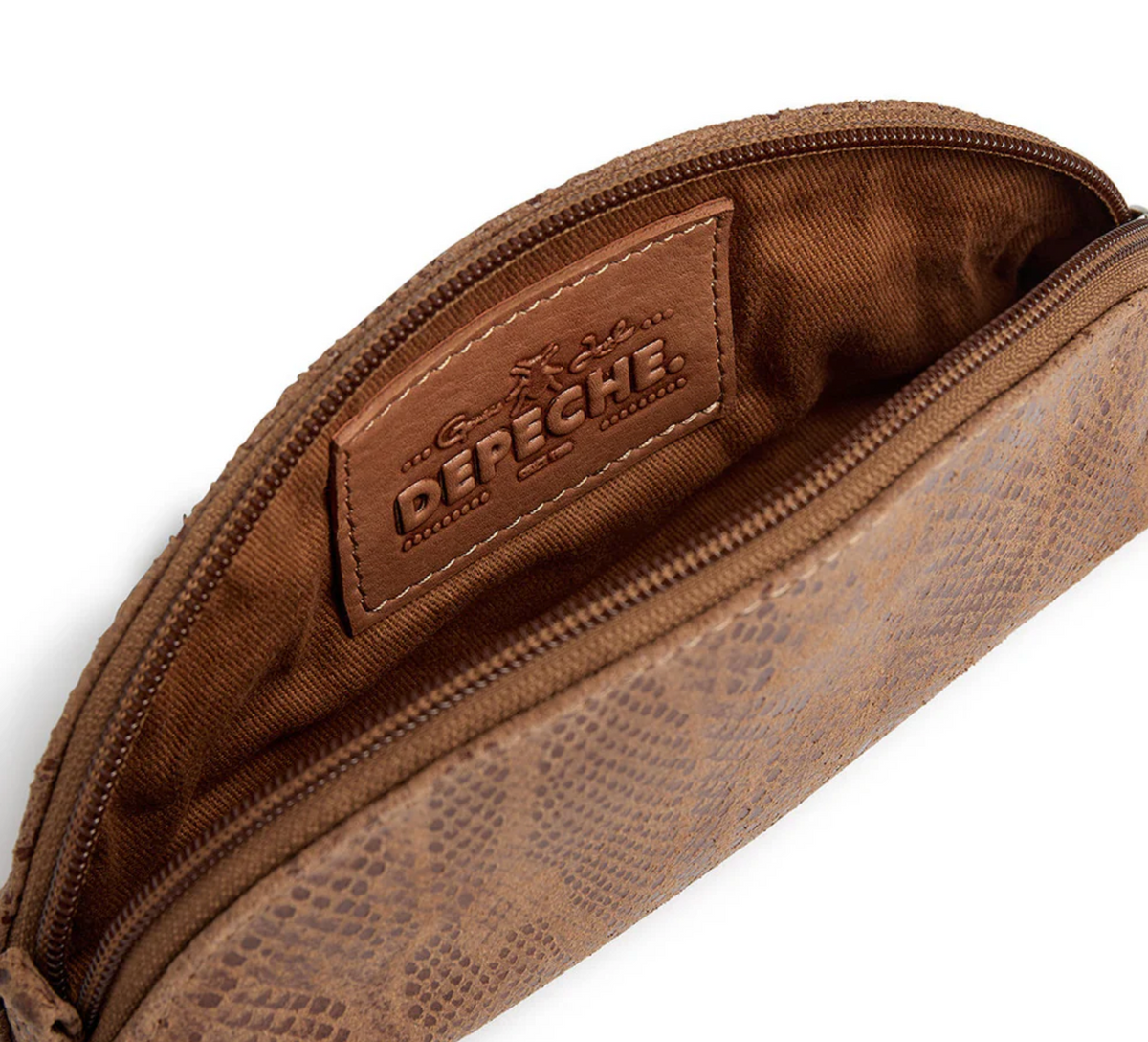 Pochette à cosmétiques - Camel snake