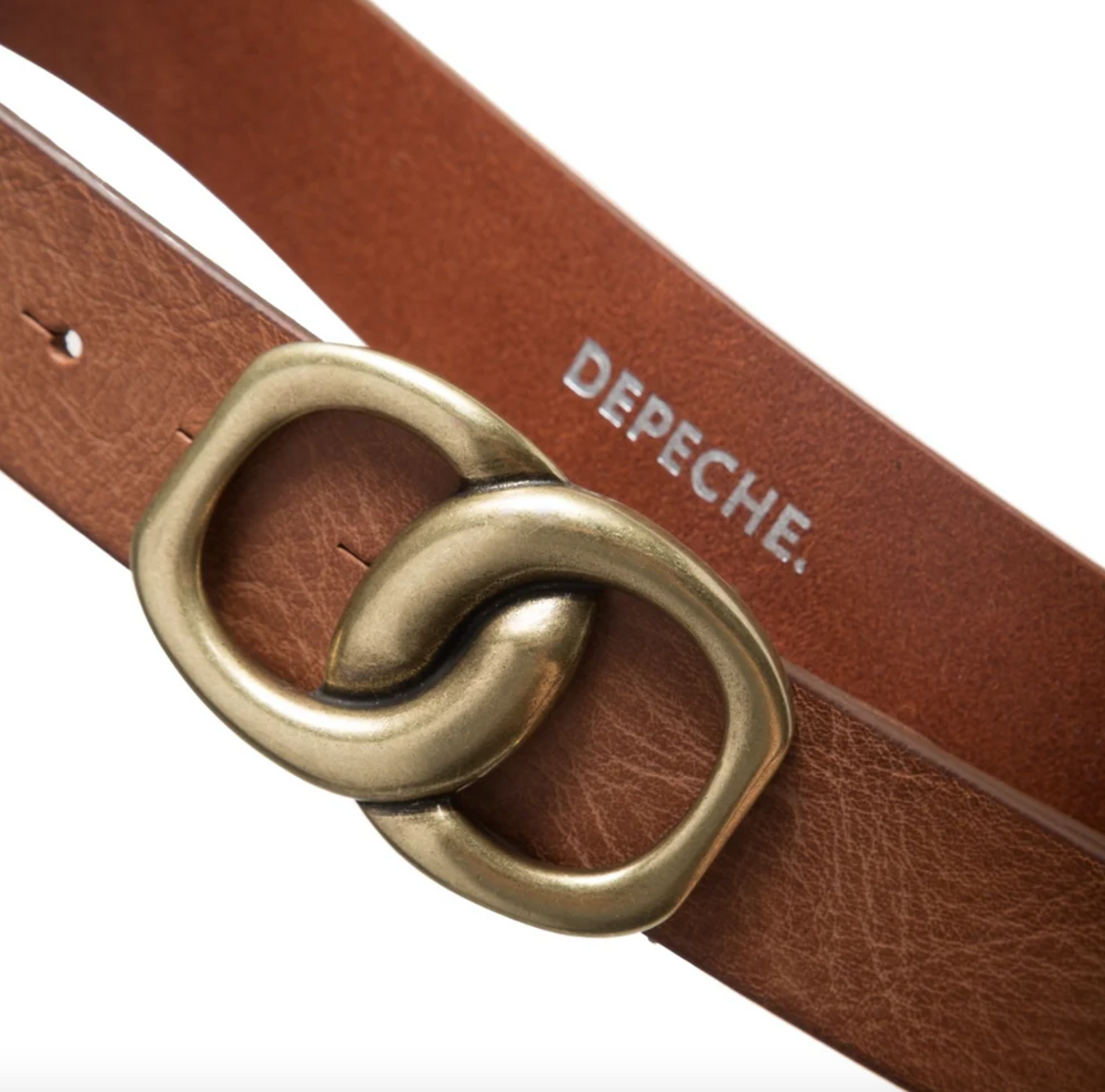 Ceinture en jean - Cognac