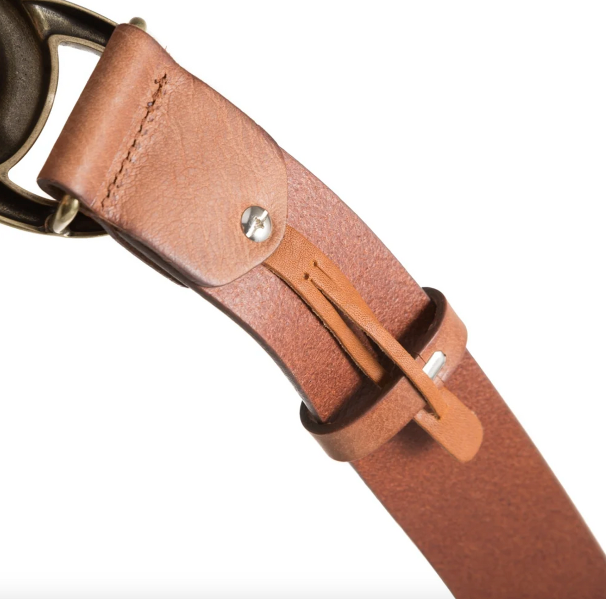 Ceinture en jean - Cognac