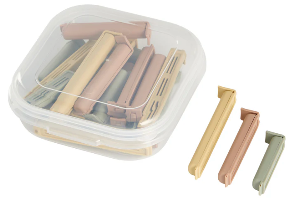 Pinces à sachet dans une boîte - 24 pcs