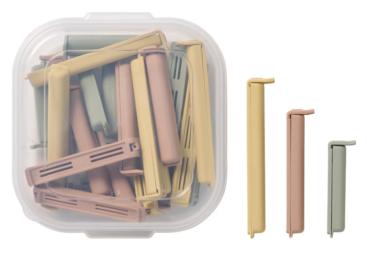 Pinces à sachet dans une boîte - 24 pcs