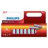 Piles Philips - lot de 12 AA