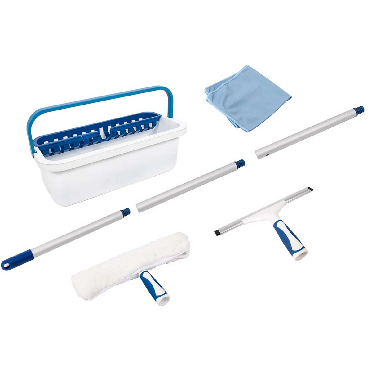 Kit de nettoyage de vitres avec boîte de rangement