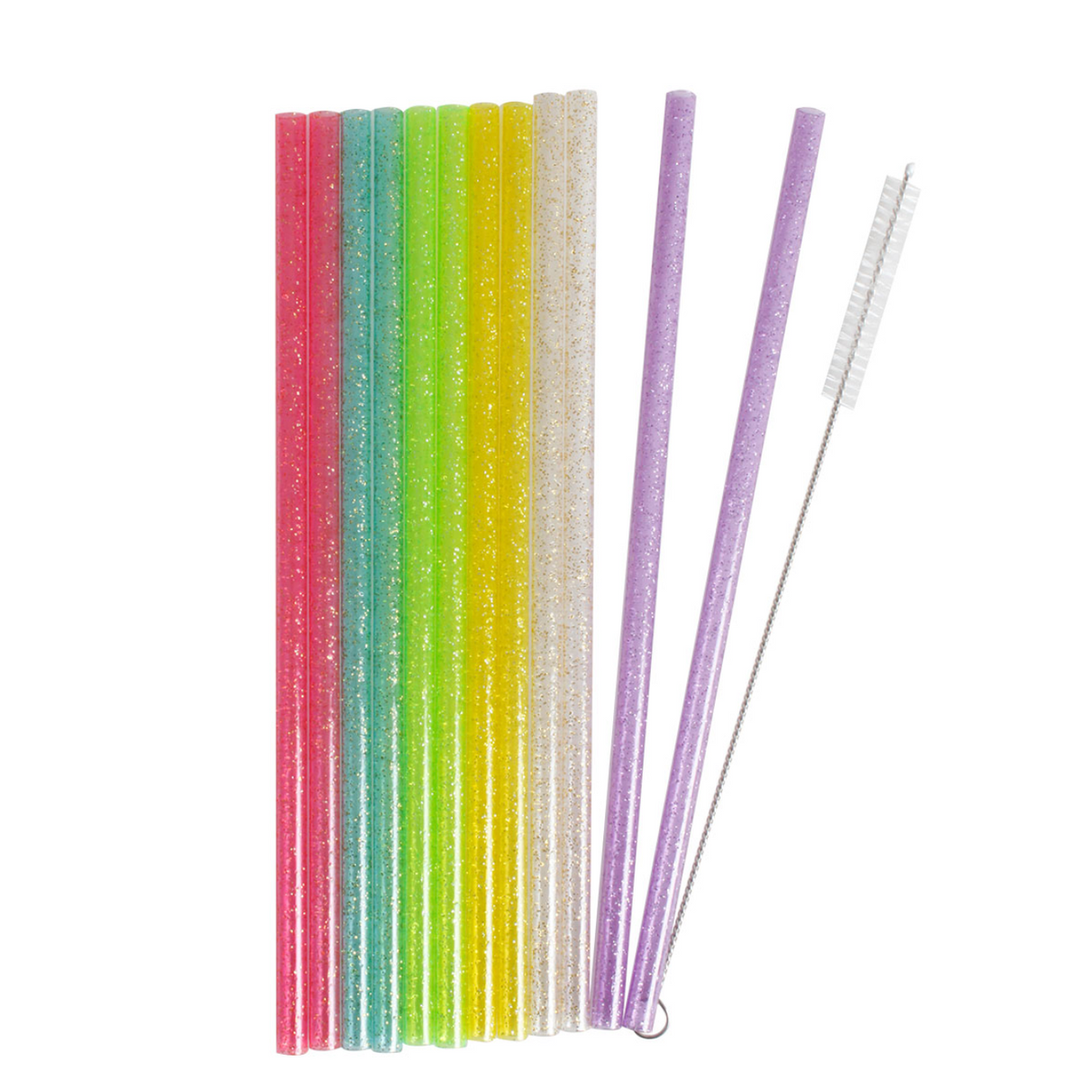 Paille avec paillettes - réutilisables