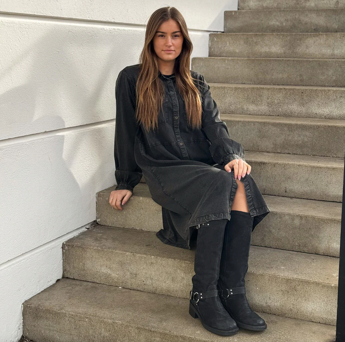 Robe Victoria - Gris pierre