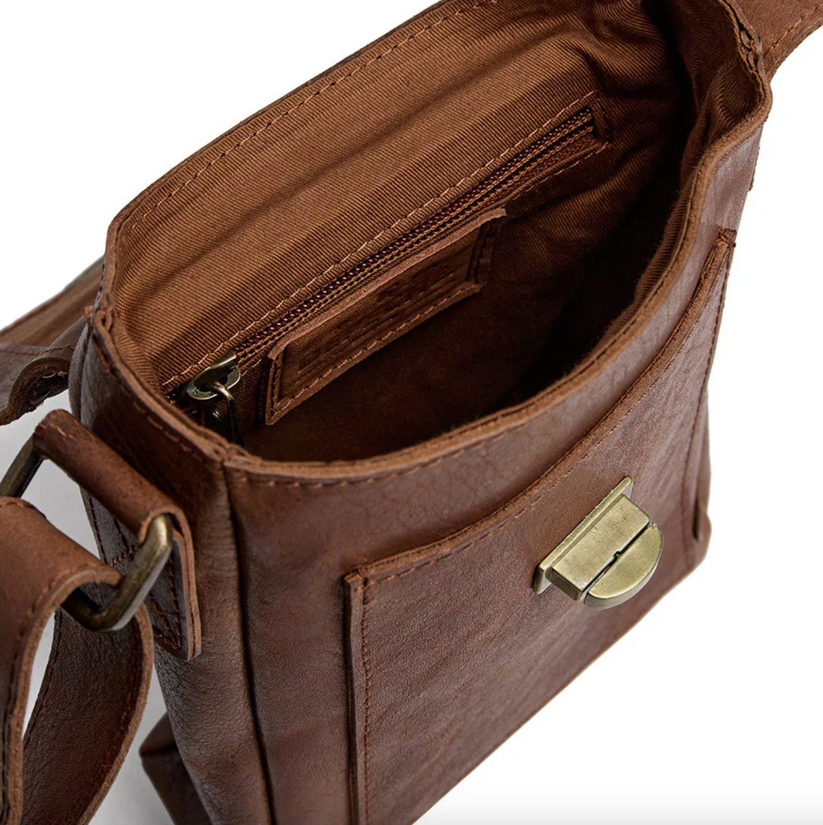 Sac pour téléphone à clous - Cognac