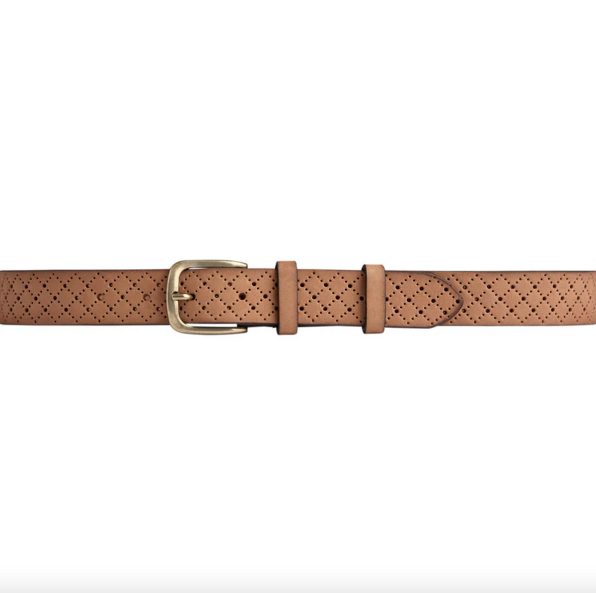 Ceinture en jean ornée de motifs ajourés