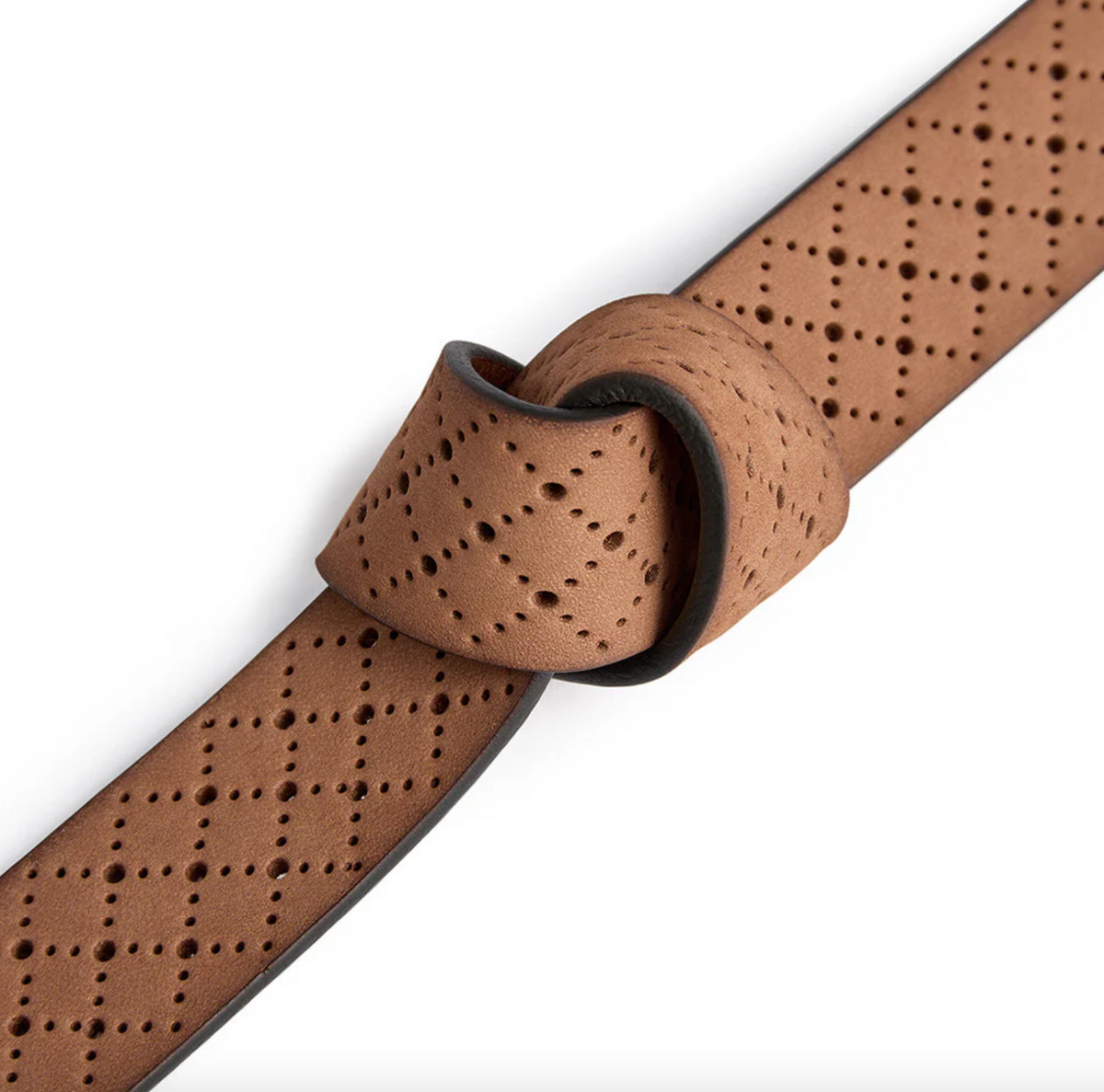 Ceinture en jean ornée de motifs ajourés