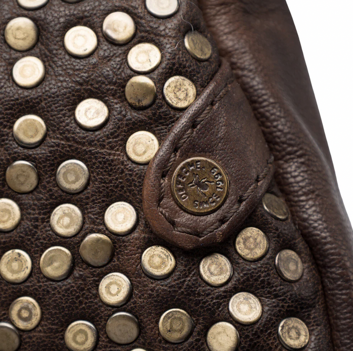 Bumbag Deluxe avec clous - Brown