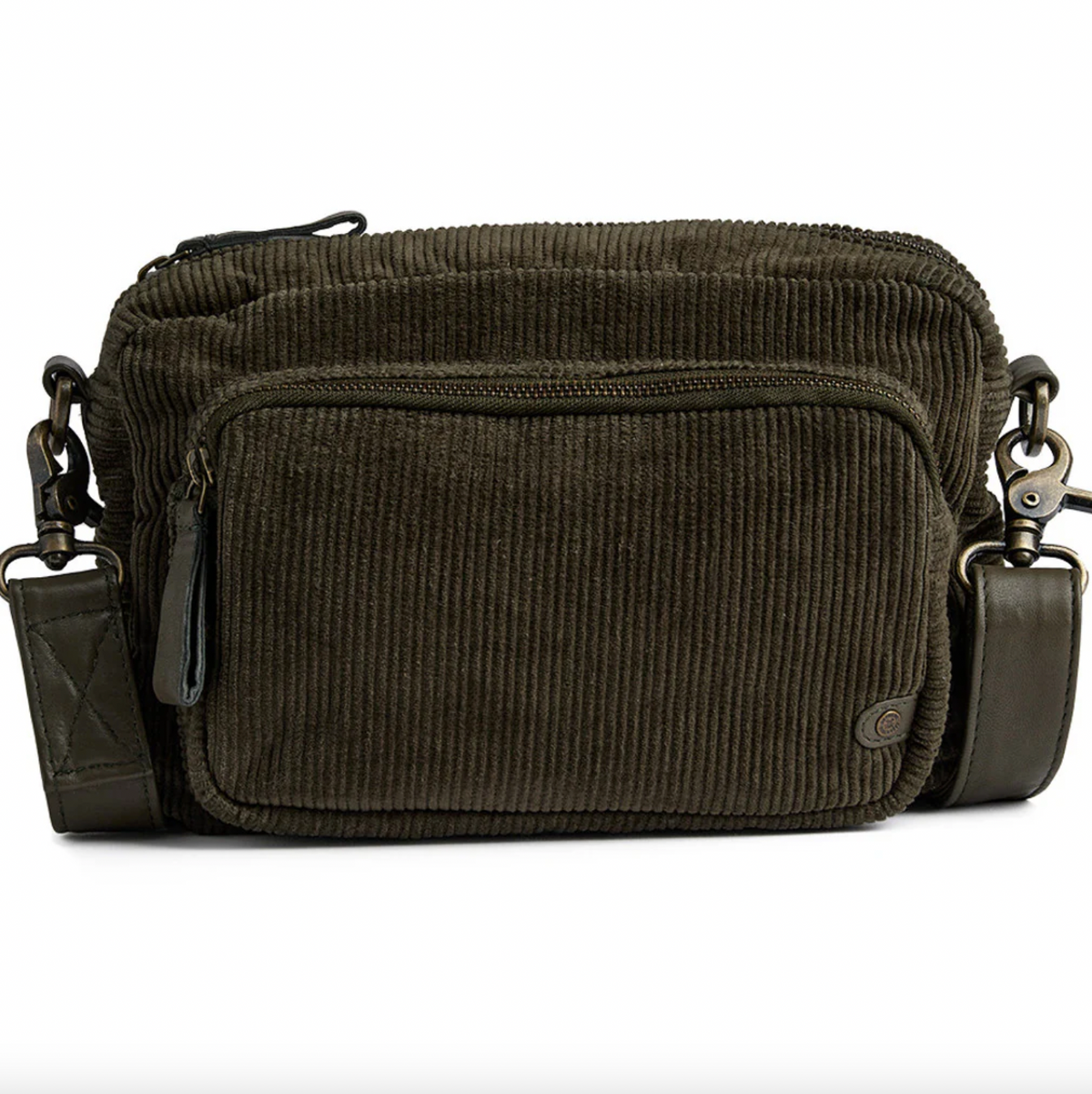 Crossbody Army en velours côtelé