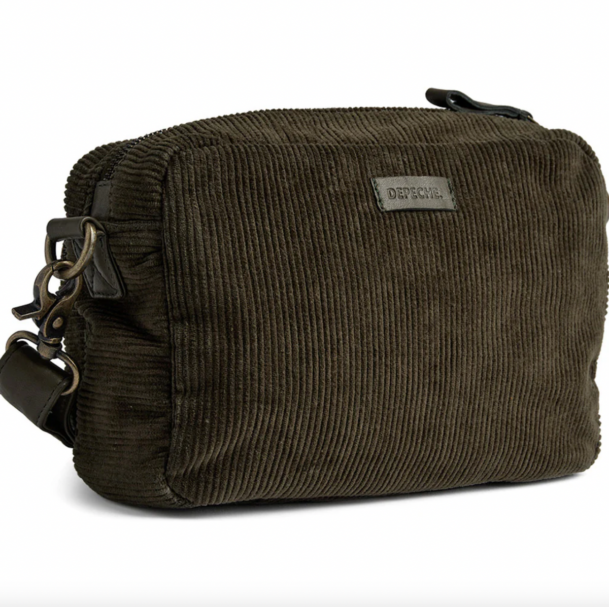 Crossbody Army en velours côtelé