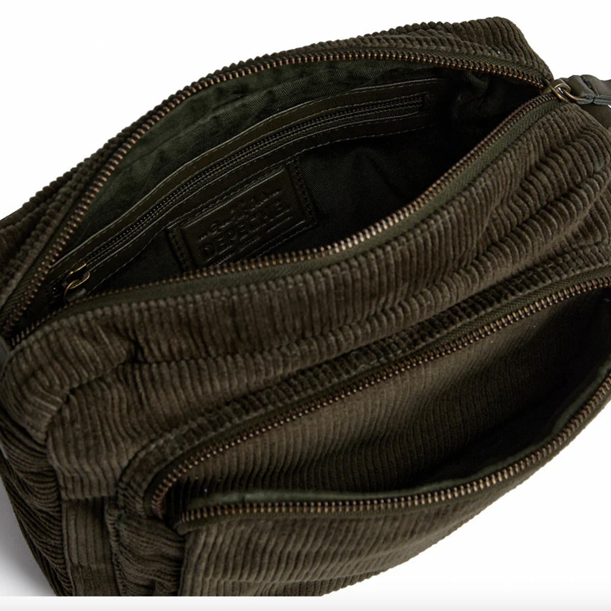 Crossbody Army en velours côtelé