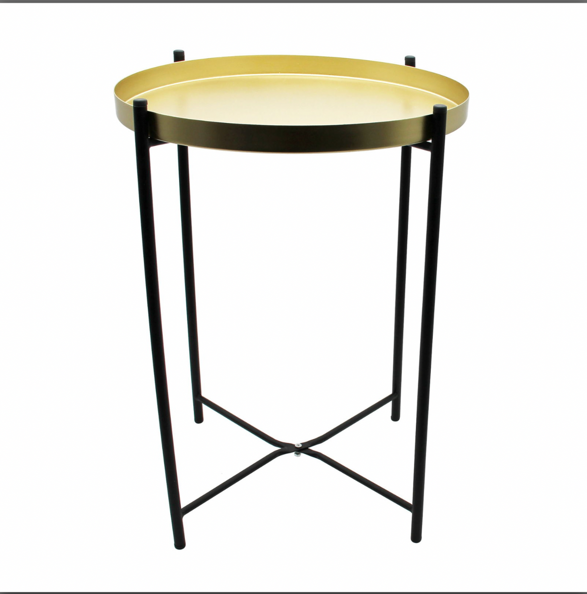 Table d'appoint en or