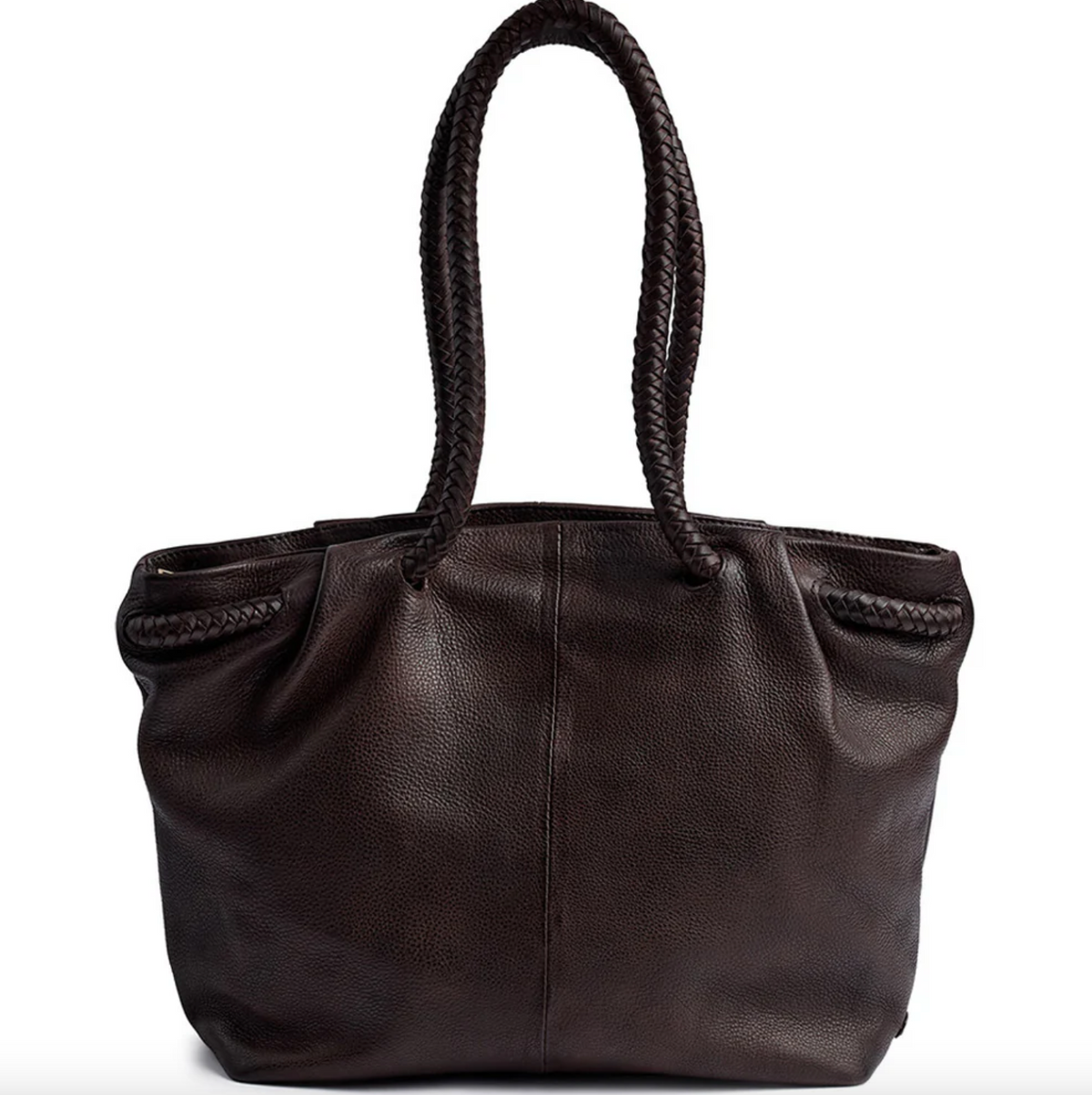 Sac bandoulière avec jolie bandoulière tressée - Brown