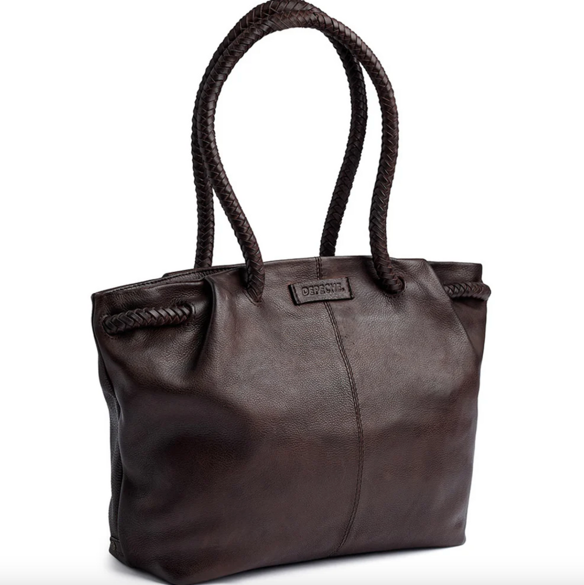Sac bandoulière avec jolie bandoulière tressée - Brown
