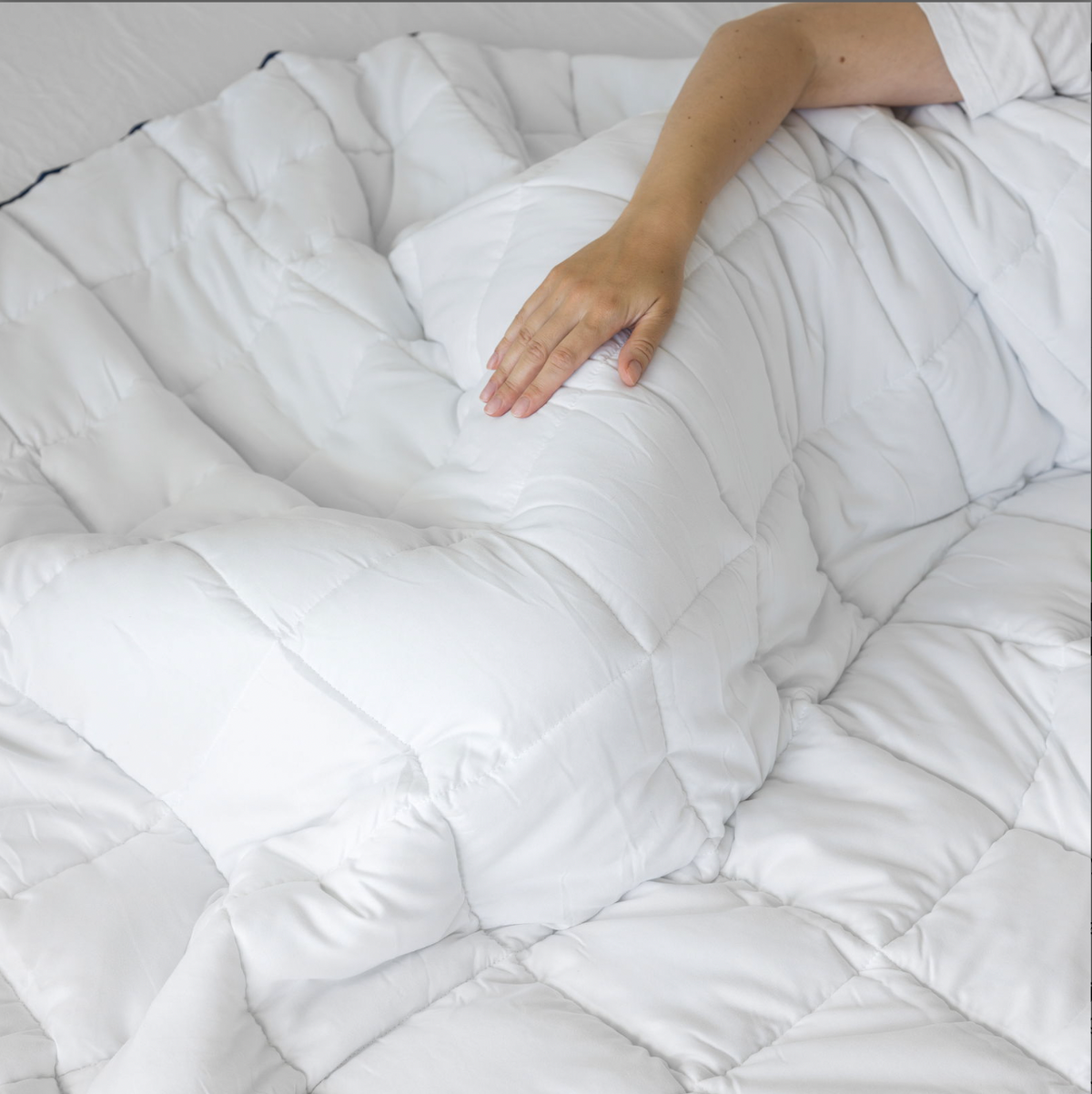 Couverture lestée 140x200, 7kg - blanc