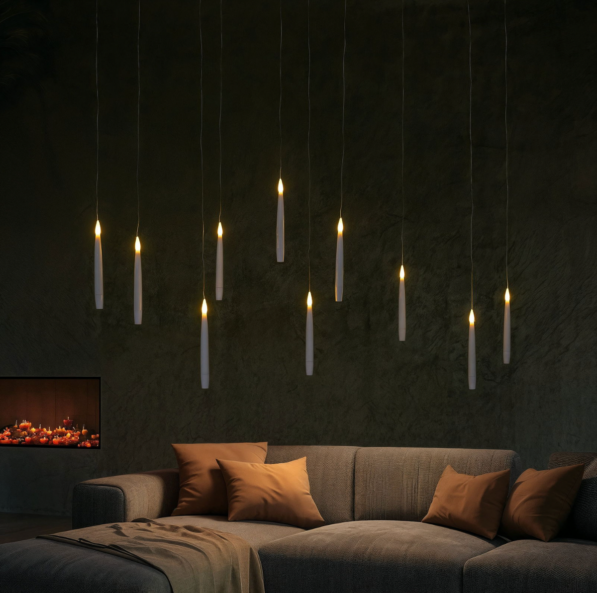 Lumières LED flottantes - lot de 10