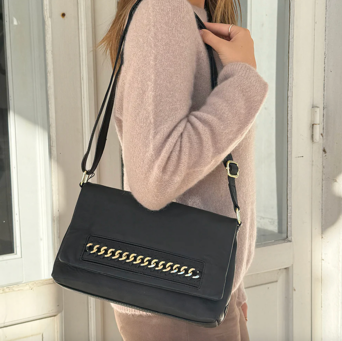 Clutch avec chaîne dorée - Big