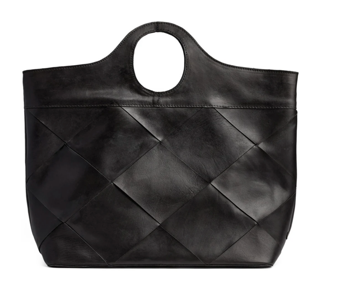Shopper exclusif tressé à la main - Black