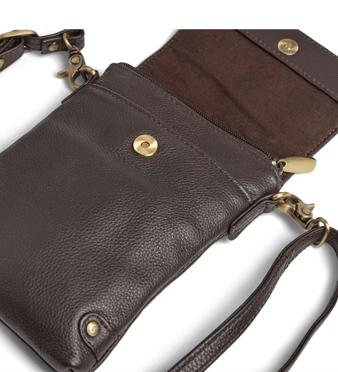 Sac pour téléphone Aura - Dark mocca