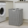 Panier à linge en toile rayé