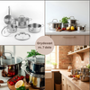 Ensemble de casseroles en acier inoxydable 7 pièces
