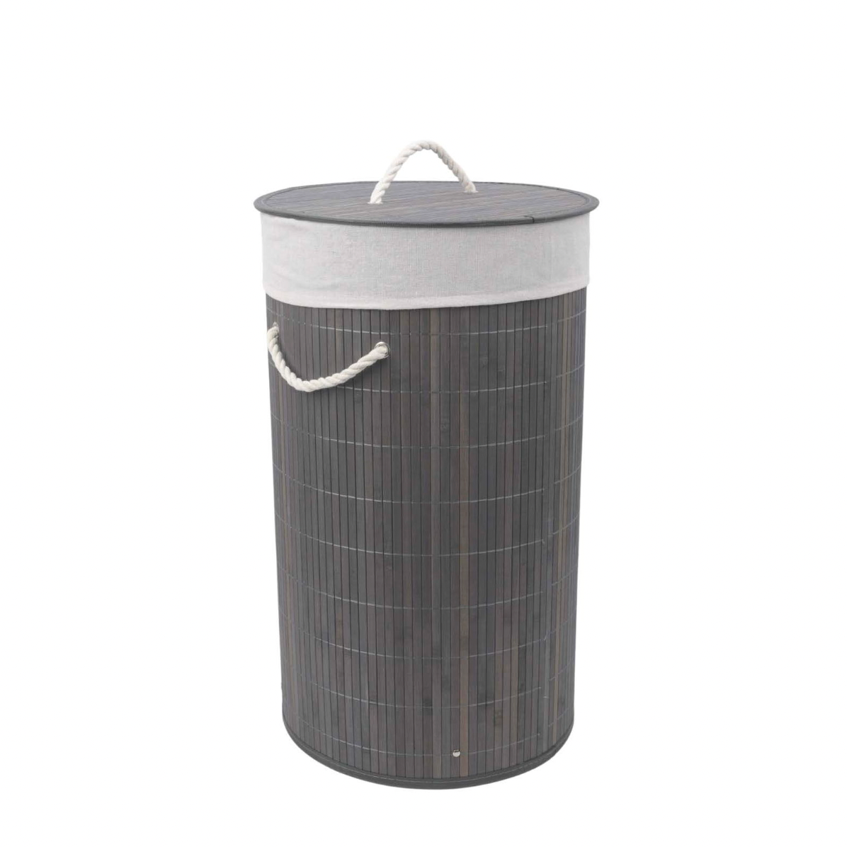Panier à linge en bambou - Gris