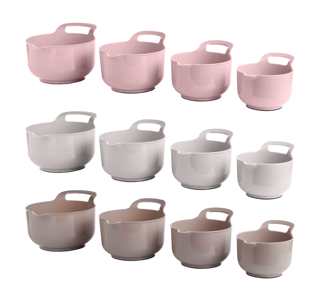Saladiers - Lot de 3 pièces. Plusieurs couleurs